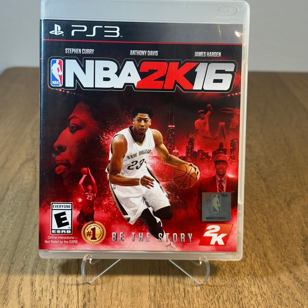 2K Games NBA 2K16 PS3 Case and Manual Only Red Good Replacement Cover Art